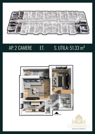APARTAMENT 2 CAMERE-CHIAJNA-ILFOV