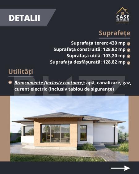 Casa individuala pe un singur nivel, zona Orizont