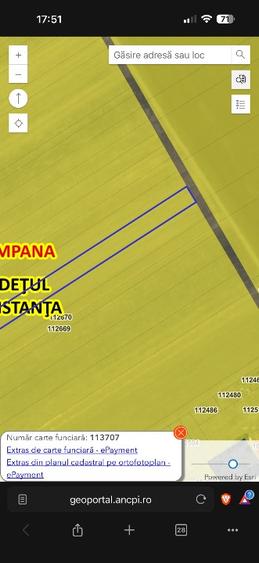 TEREN EXTRAVILAN 12.900 mp – CUMPĂNA, JUD. CONSTANȚA |