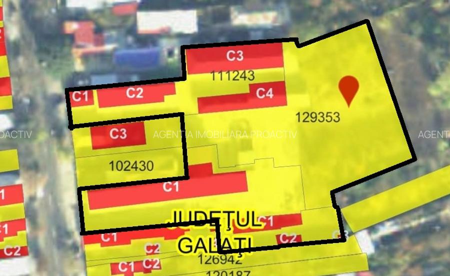 Proprietate exceptionala, Teren intravilan 4893 mp, Galati - 2