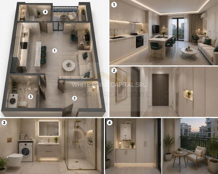 Studio nou în Ivory Residence Pipera | 43,7 mp | Ideal pentru investiție - 6