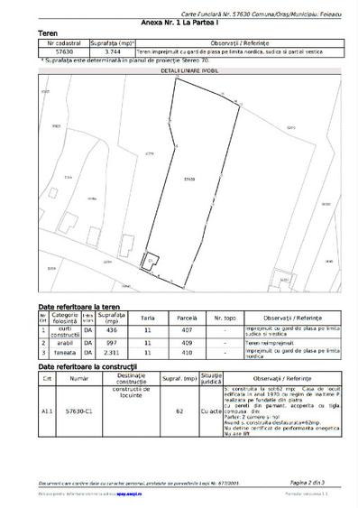 Teren intravilan, sat Gheorghieni, Principala 72, 2x1900 mp