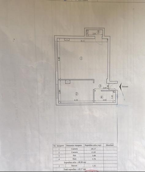 APARTAMENT CU 2 CAMERE, 50 MP , ETAJ 2, BLOC NOU, NICOLINA-Tudor Neculai