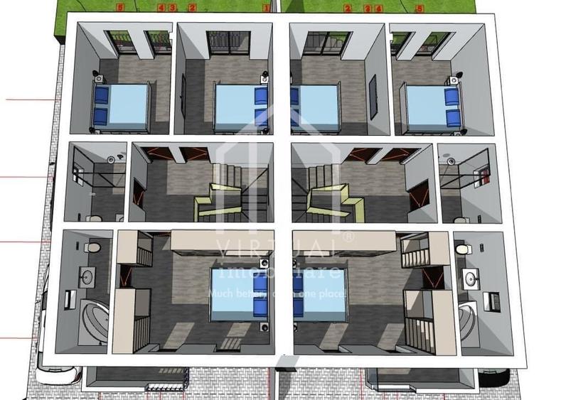 Duplex de vanzare pe Calea Cisnadiei cu pivnita- 2 terase si balcon