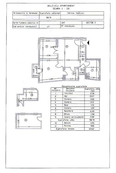 Vanzare apartament 3 camere in vila Mosilor Foisorul de Foc