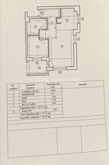 Apartament TĂTĂRAȘI NORD | 2 camere, 57 mp , mobilat complet, etaj 3 - 10