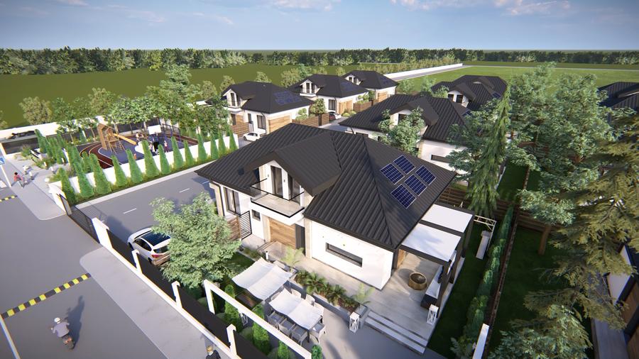 Casa P+M cu sistem HVAC | Pompa de caldura | Panouri fotovoltaice | Smart Home