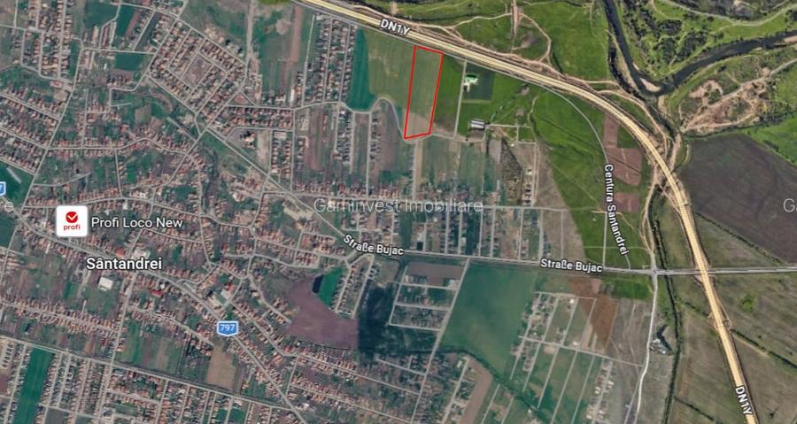 Teren intravilan de vanzare in Santandrei, rezidential sau industrial la Centura - 5
