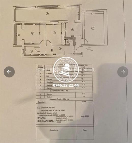 Apartament 3 camere decomandat 90 mp total grădină - Frumoasa