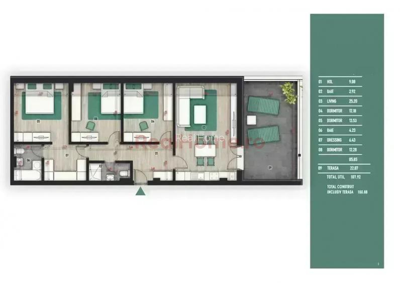 4 camere | 9 min metrou | terasa | mutare rapida - 4