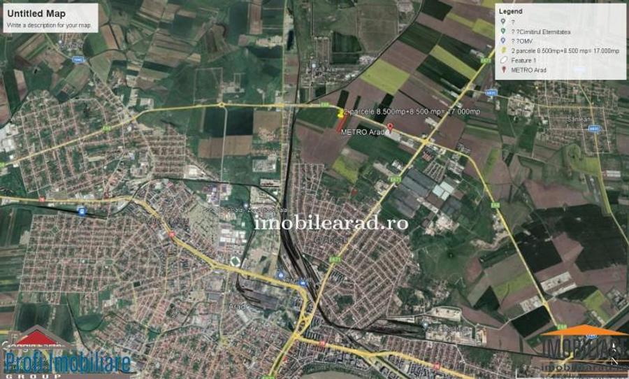 Teren intravilan 17.000 mp la Centura intre Metro si 6 Vanatori