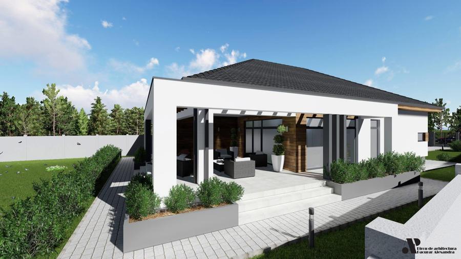 Teren intravilan 868mp, autorizatie si proiect casa