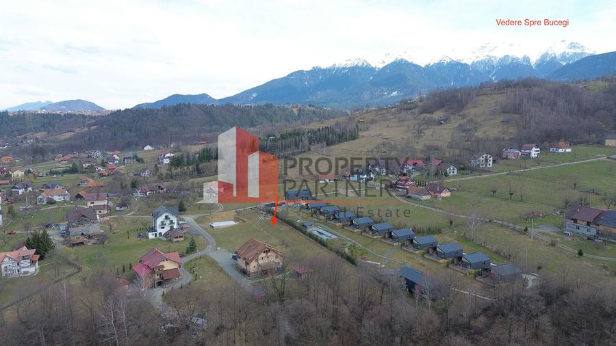 Teren intravilan 2.256 mp Bran – Podul Șimonului | Ideal cabane | Vedere Munte