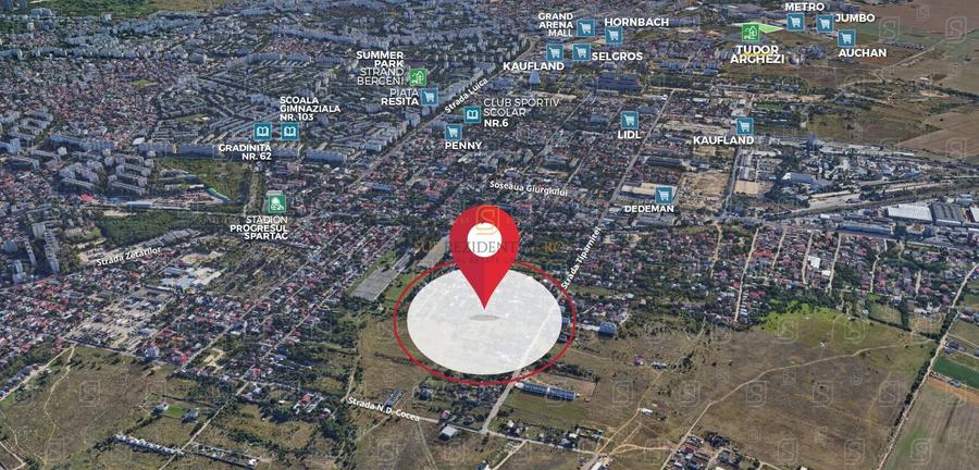 Teren intravilan 6.261 mp cu deschidere de 32 ml, Strada Tiparnitei