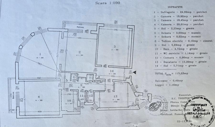 Armeneasca, 123 mp, 2 gr. sanitare, centrala proprie