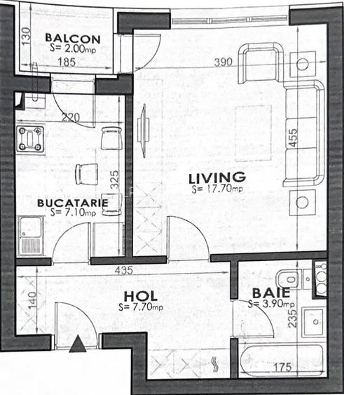 Garsonieră tip B de vânzare Exigent Plaza Residence Faza 3 | Etaj 5 | 38,4 mp - 6