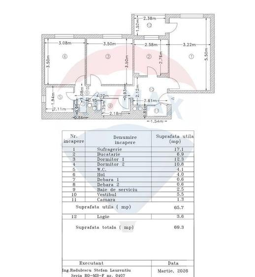 Apartament decomandat cu 3 camere de vanzare zona Nicolae Grigorescu