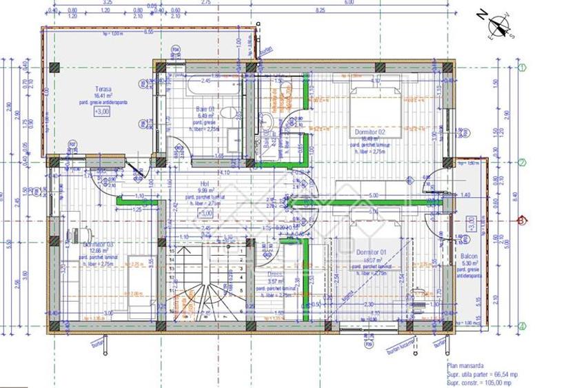 Teren de 629 mp, cu autorizatie de constructie si proiect tehnic - 3