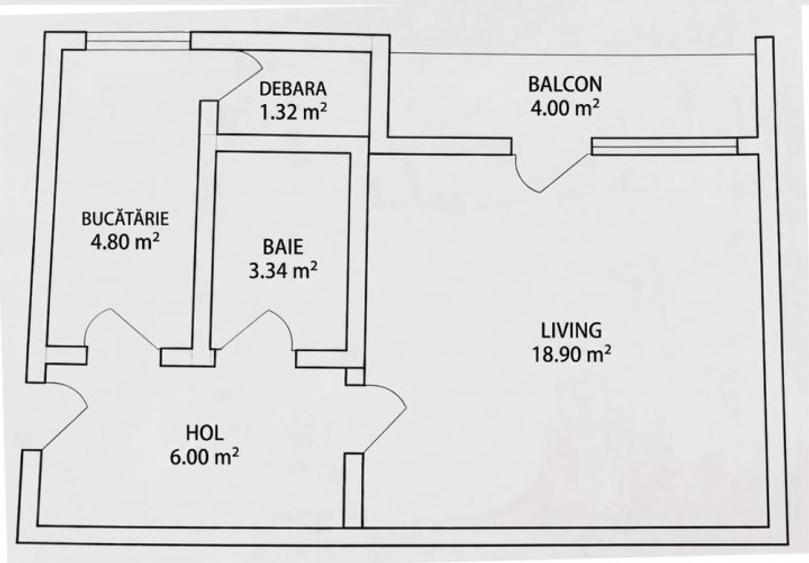 Garsoniera bloc mixt parter plus balcon zona metrou Romancierilor
