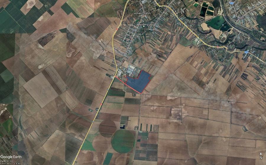 Teren intravilan 43,7 ha cu deschidere la DN5 – utilități, PUZ aprobat, ideal pe