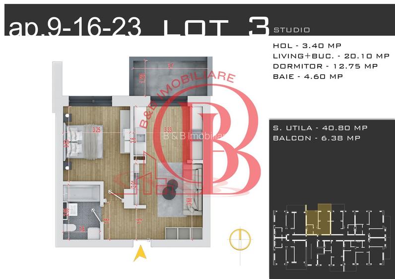 Apartament 2 camere-Theodor Pallady-Metrou Nicolae Teclu - 2