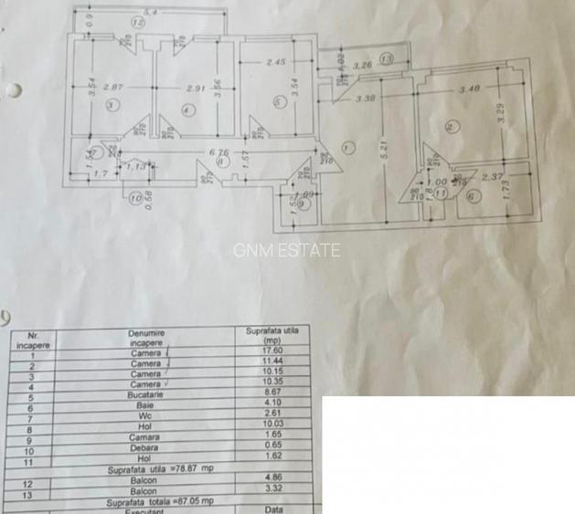 4 Camere Et.2/10 Bloc Reabilitat Zona Ghencea - 9