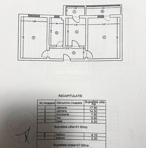 Apartament 2 camere,bl.2019,57 mp, etaj 1/2,loc parcare,-Popas Pacurari :161988 - 6