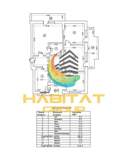 Apartament 4 Camere Decomandat 112.4 Mp Bloc Nou Grand Arena - 1