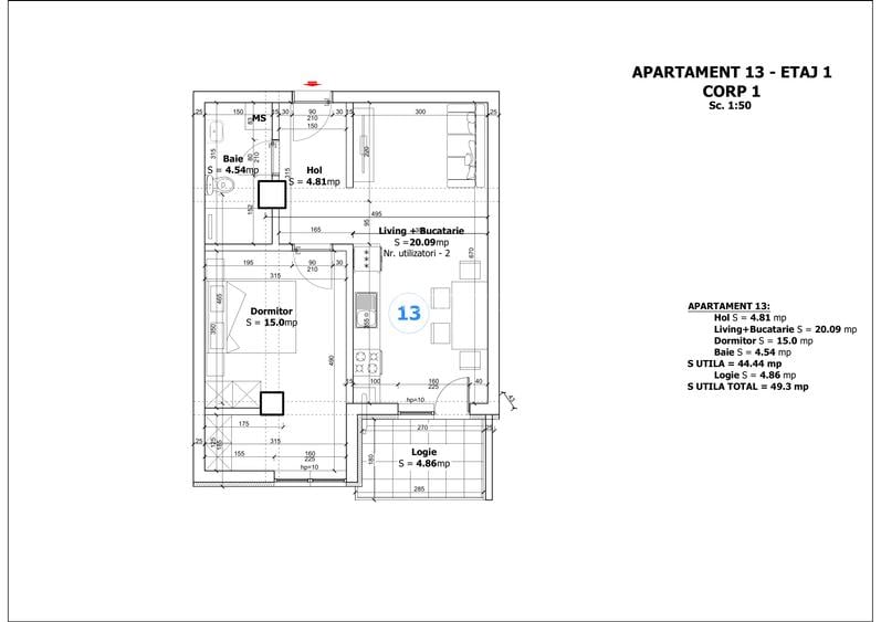 Apartament 2 camere | Bloc cu lift | Proiect nou | Parcare inclusa | - 6