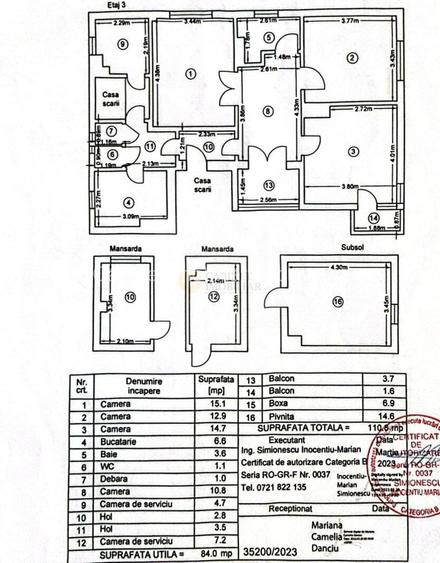 4 camere + birou | Biserica Casin | 110mp total | Renovat 2025 - 1