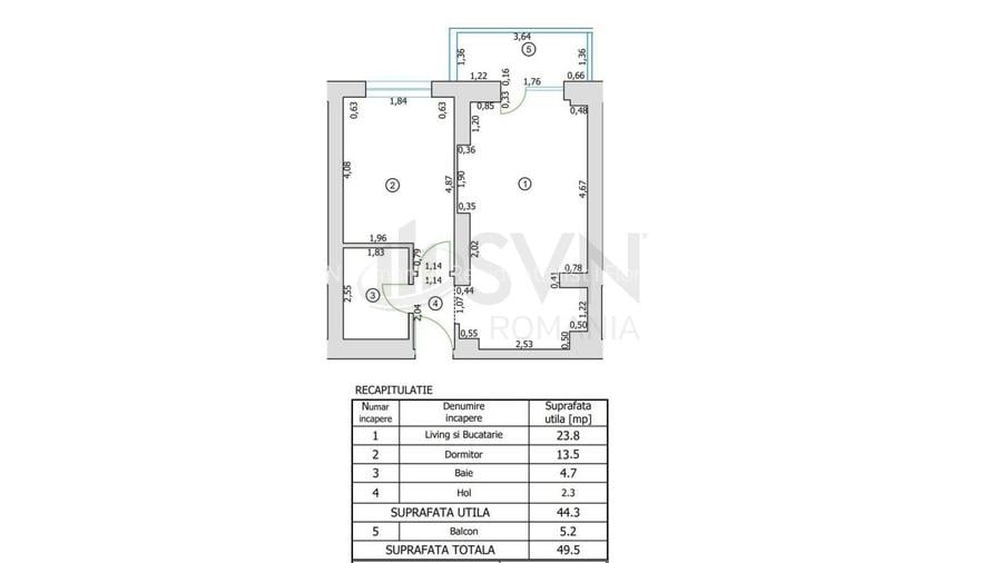 REA1027027 Apartament modern 2 camere Cortina North - 11