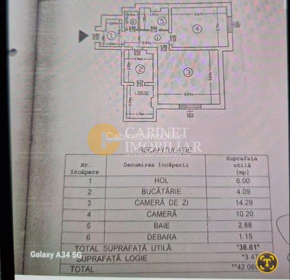 2 Camere Decomandat-Etaj Intermediar- Zona Zimbru - 11