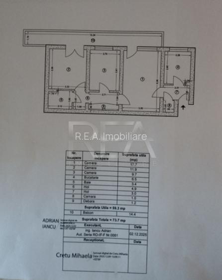Apartament 3 Camere în Titan - 17