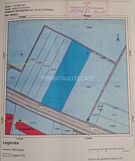 Teren Intravilan 13848 mp deschidere la A1 zona Carrefour Militari - 1