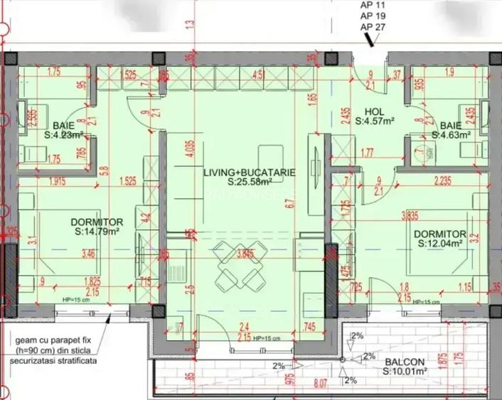 Apartament 3 camere Spectaculos Pallady, Metrou Nicolae Teclu - 2