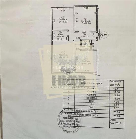 Apartament 3 camere 70 mp utili Vasile Aaron - 7