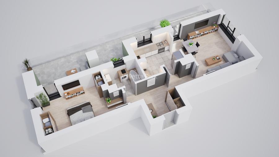 Apartament 2 camere, spatios, ansamblu modern si privat - 3