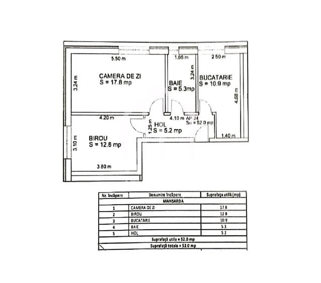 Apartamet cu 2 camere, 52mp utili, loc de parcare, mobilat,  Selimbar - 1