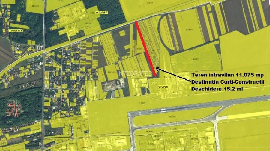 OTOPENI - Teren intravilan - 11,036 m?  - front 15,2 ml, Strada GARII BALO - 4