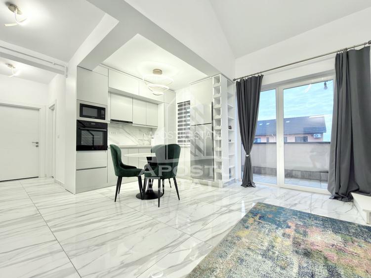 Penthouse cu 3 camere si 2 bai, mobilat si utilat in Giroc la asfalt. - 2