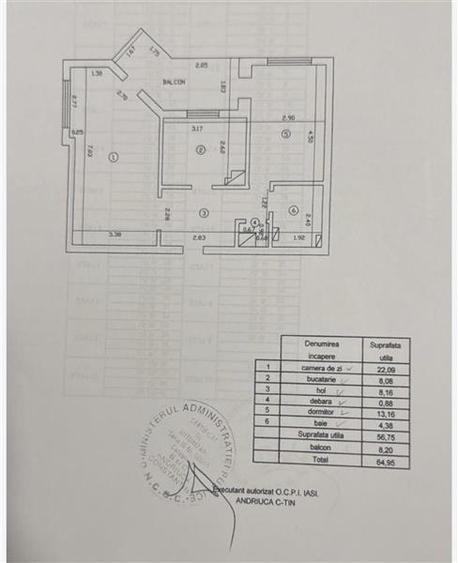 Apartament 2 camere | Frumoasa | 65 mp | Etaj 7/10 | Bloc pe cadre (2000)
