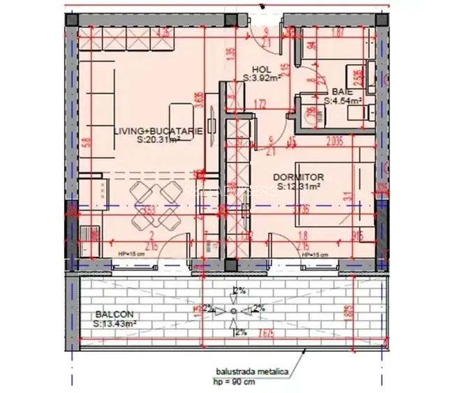 APARTAMENT 2 CAMERE 15 MIN METROU NICOLAE TECLU THEODOR PALLADY - 6