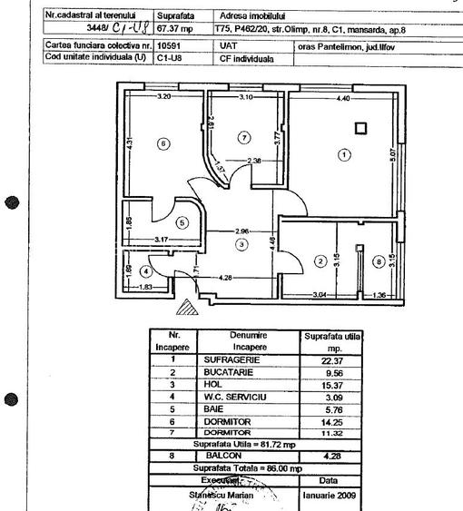Apartament 3 camere decomandat, 82 mp, clasa A, Pantelimon - 10