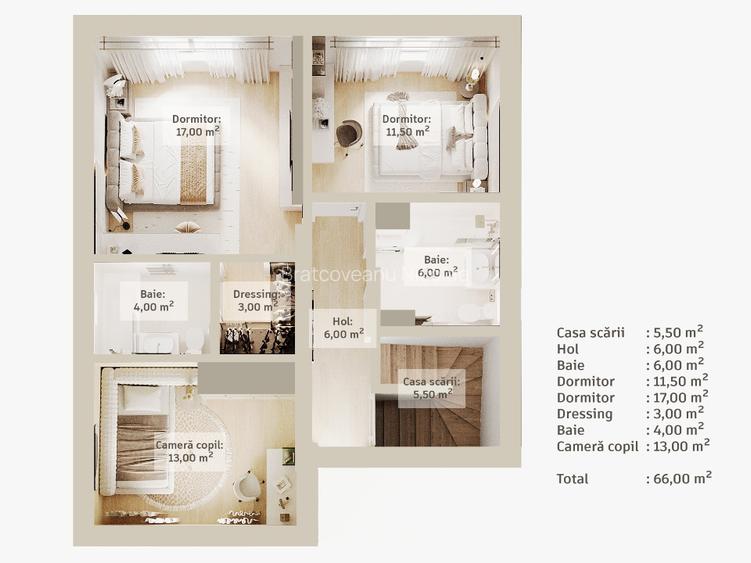 Casa individuala 5 camere in Complex  privat/3 bai / Mansarda/300 mp curte  - 6