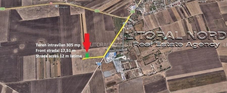 Exclusivitate-Techirghiol, teren intravilan, 305 mp, deschidere la strada de 17m - 3