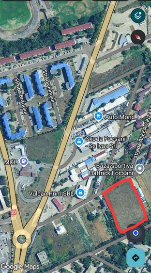 Teren intravilan in Focsani 7200 mp cu 70,5 m deschidere - 7
