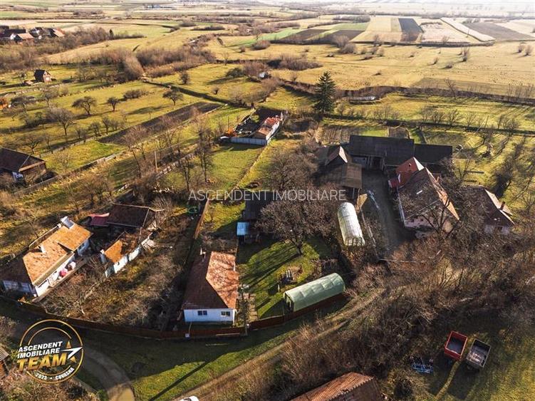 Gospodarie cu anexa, pivnita, iaz cu pesti si 2.280 mp de teren fertil Lemnia, C - 20