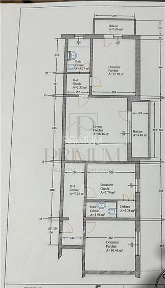 LIPOVEI - ETAJ 2 - BLOC IZOLAT - 3 CAMERE - 2 BAI - 2 BALCOANE - CLIMA - 4