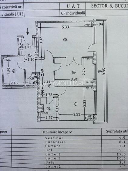 De vânzare: apartament 3 camere-Drumul Taberei-metrou-Râul Doamnei - 7