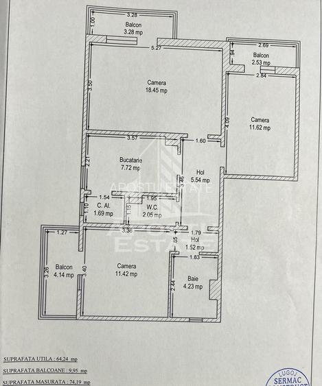 Apartament 3 camere, etaj 2, garaj, zona Lipovei Timisoara - 25